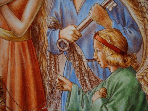 détail de l'ange thuriféraire(maison paroissiale de Sanary sur Mer)