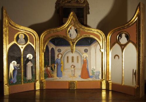 triptyque de la sainte famille (en cours d'exécution)