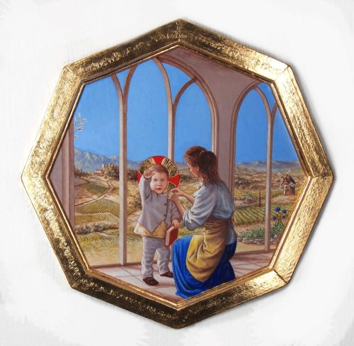 Celui qui accueille cet enfant en mon nom m'accueille, moi. (collection particulière)